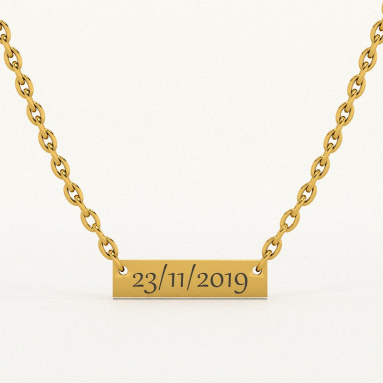 Personalised Date Necklace