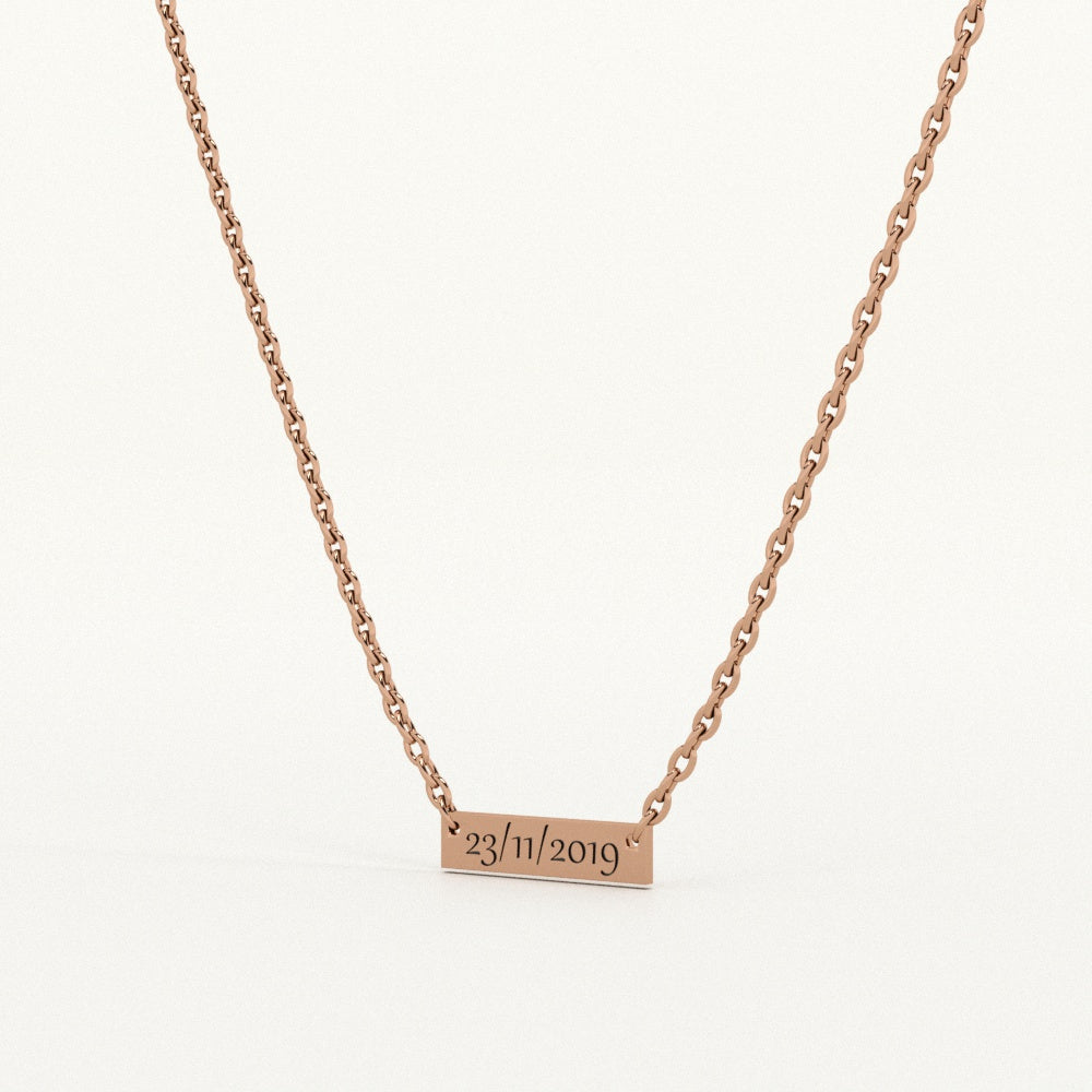 Personalised Date Necklace
