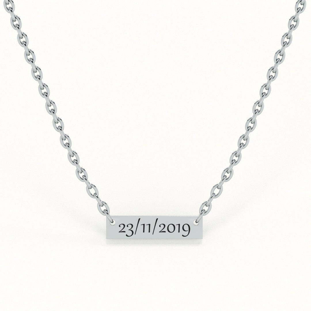 Personalised Date Necklace