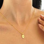 Personalised Oval Necklace