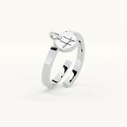 Personalised Letter Charm Ring