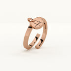 Personalised Letter Charm Ring