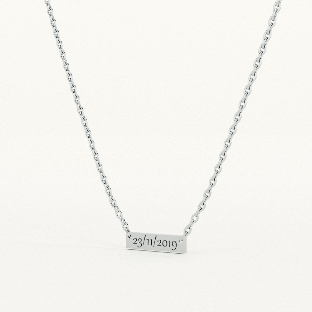 Personalised Date Necklace