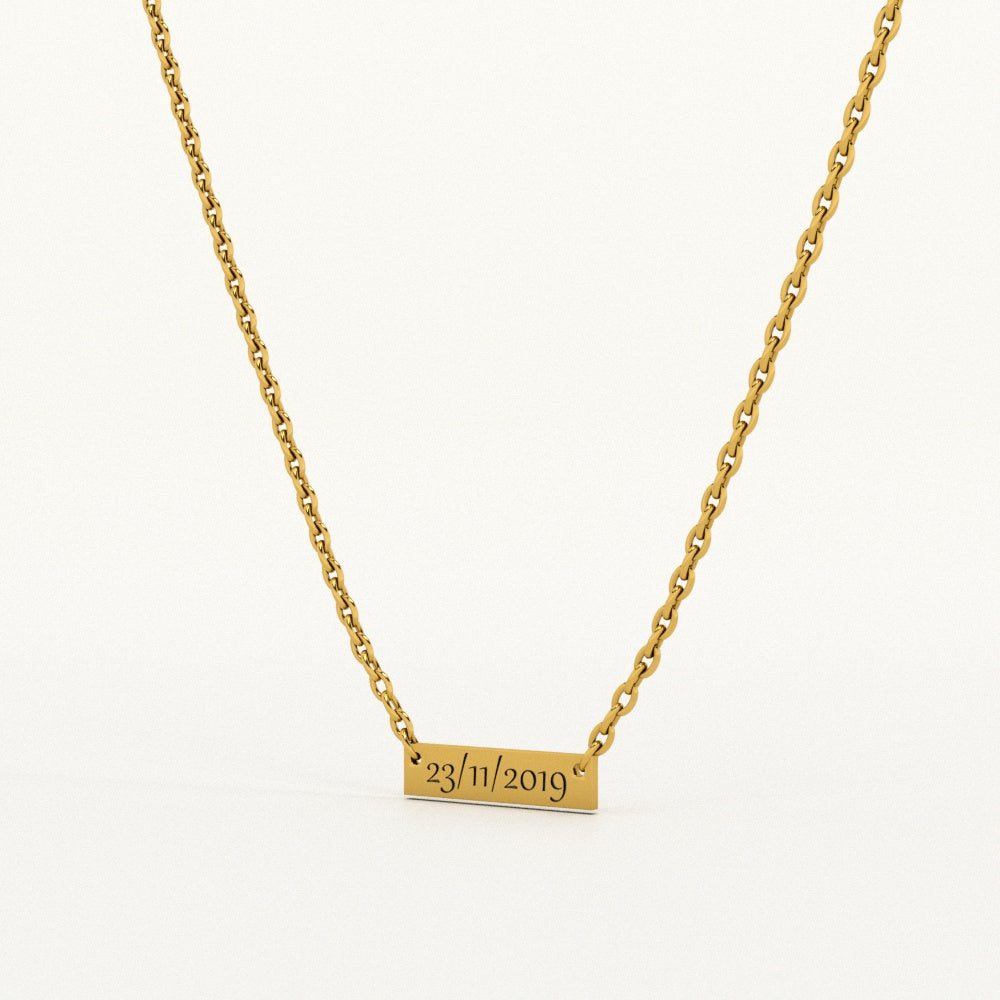 Personalised Date Necklace