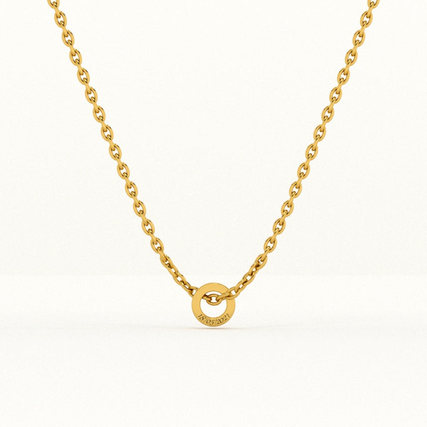 Personalised Hoop Necklace