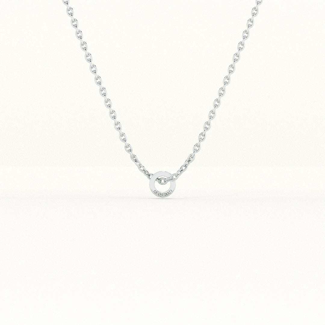 Personalised Hoop Necklace