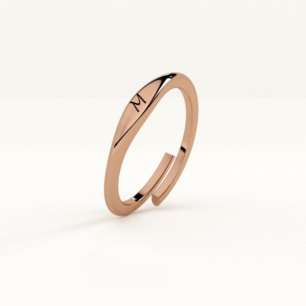 Personalised Initial Letter Ring