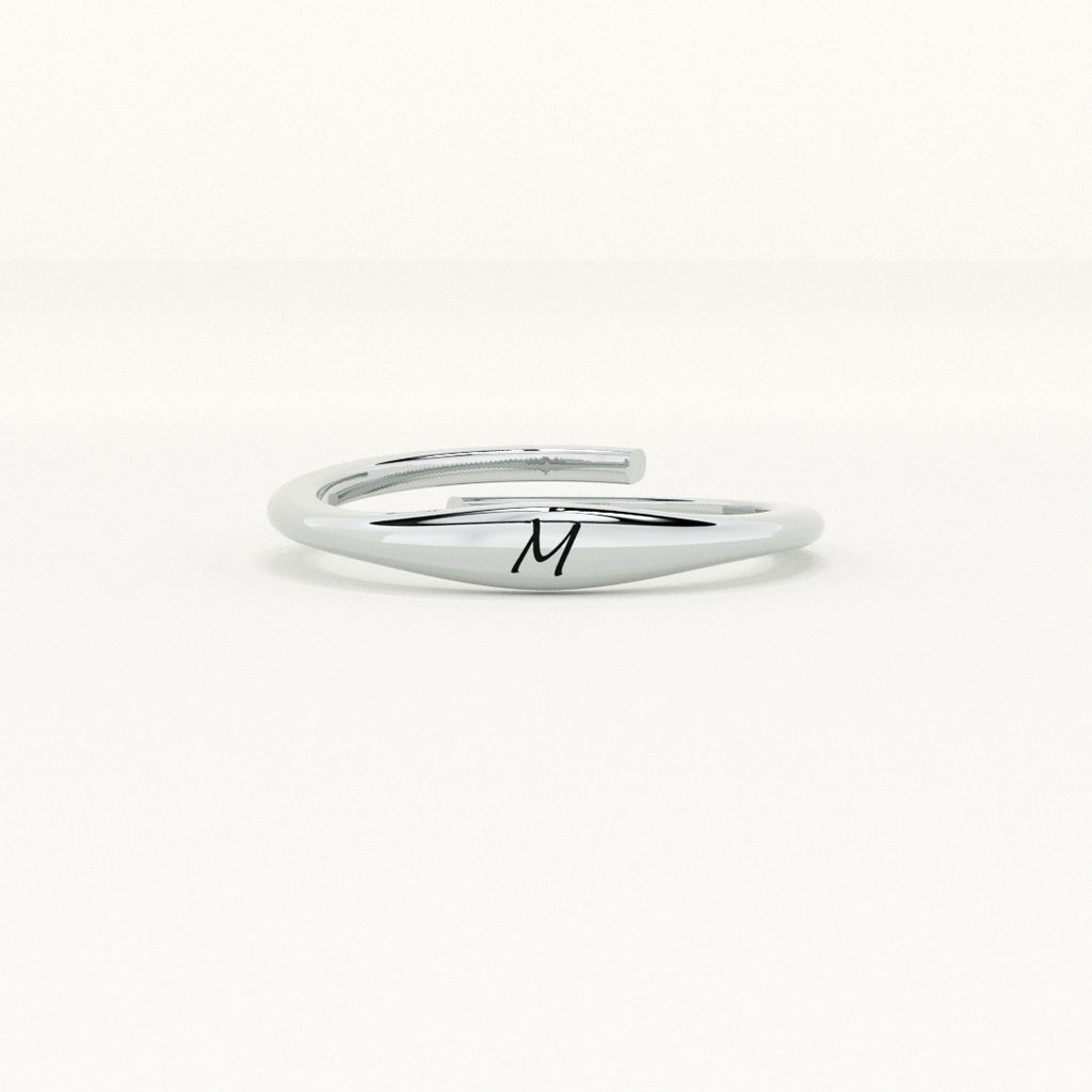 Personalised Initial Letter Ring