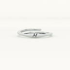 Personalised Initial Letter Ring