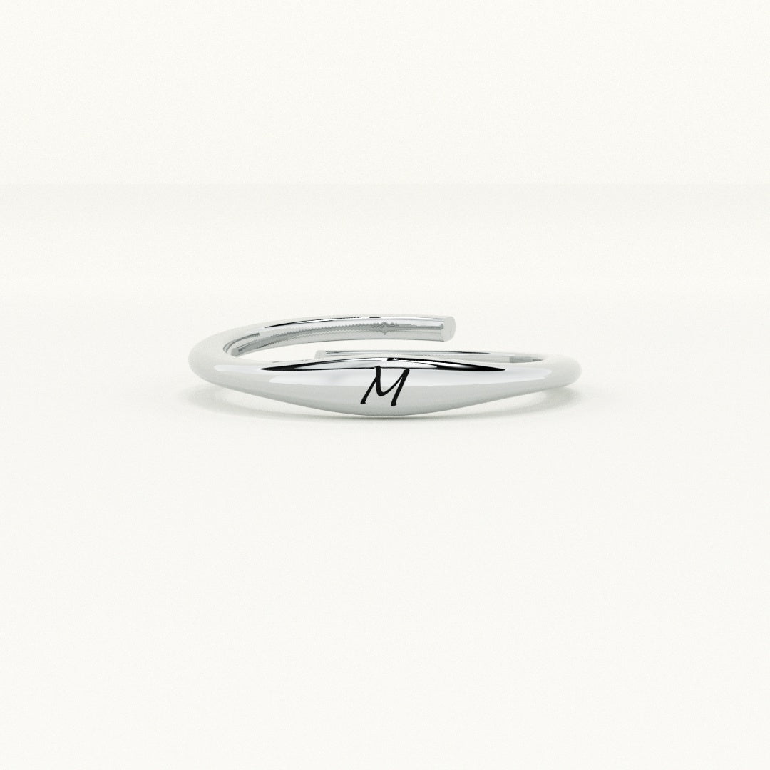 Personalised Initial Letter Ring