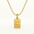 Personalised Message Pendant