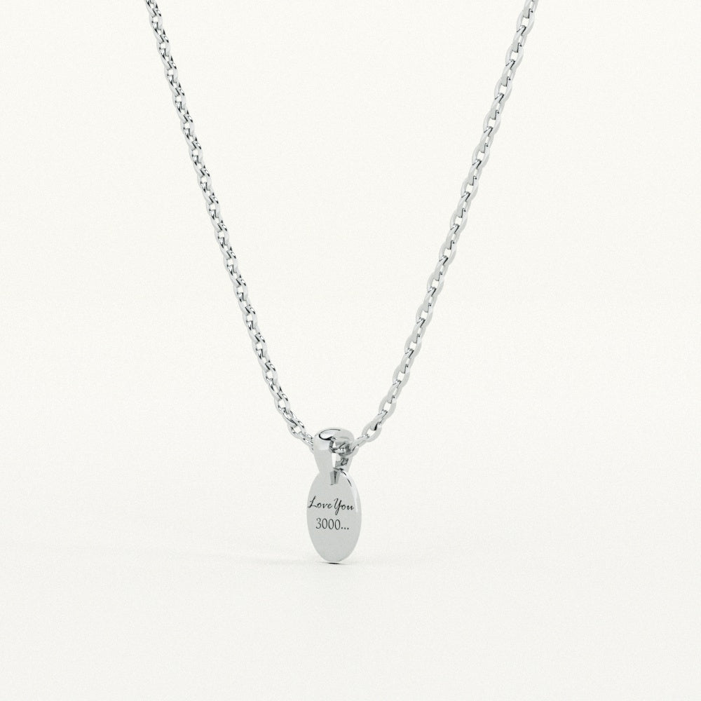 Personalised Oval Necklace