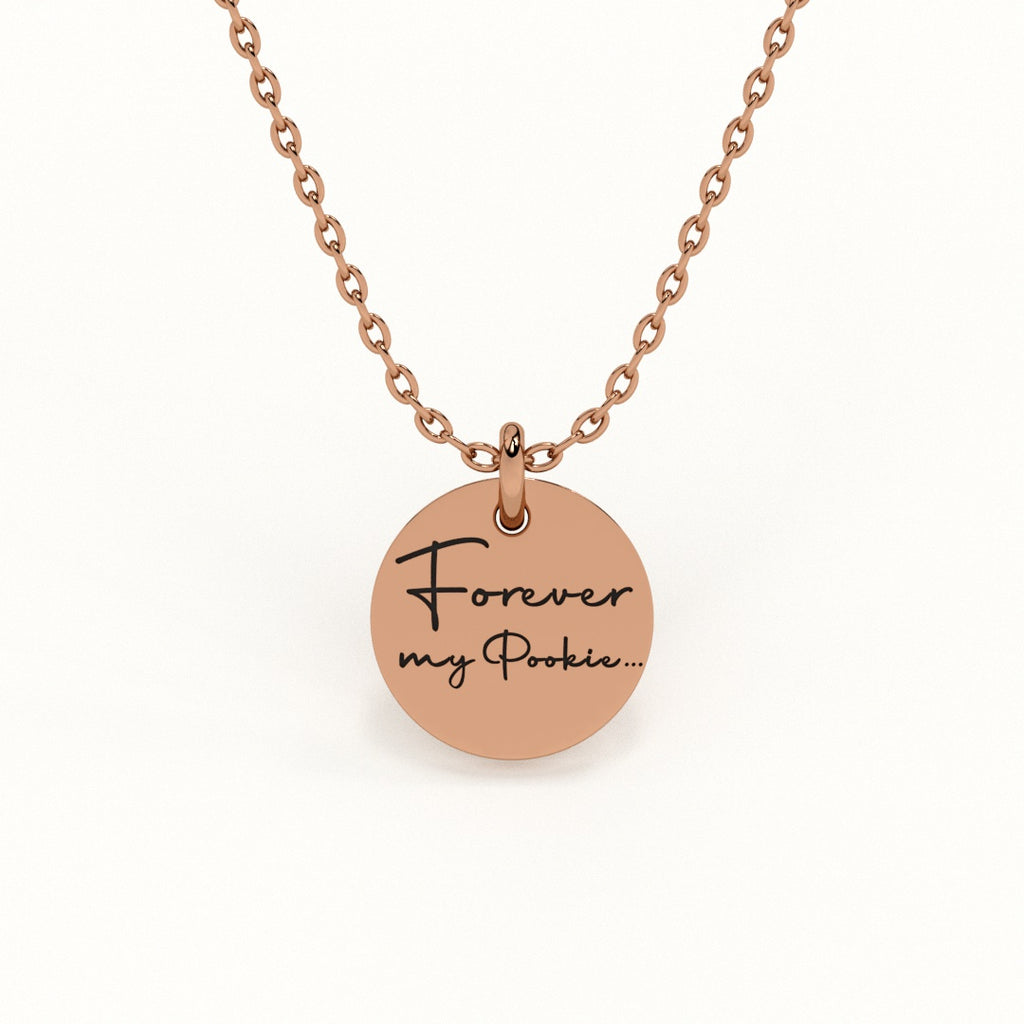 Personalised Disc message pendant