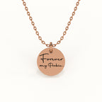 Personalised Disc message pendant