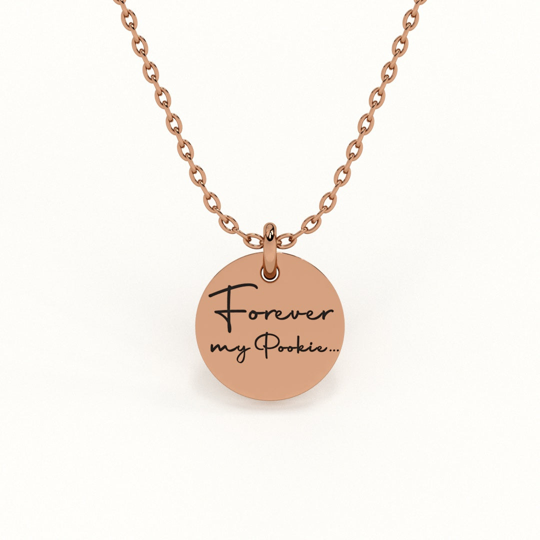 Personalised Disc message pendant