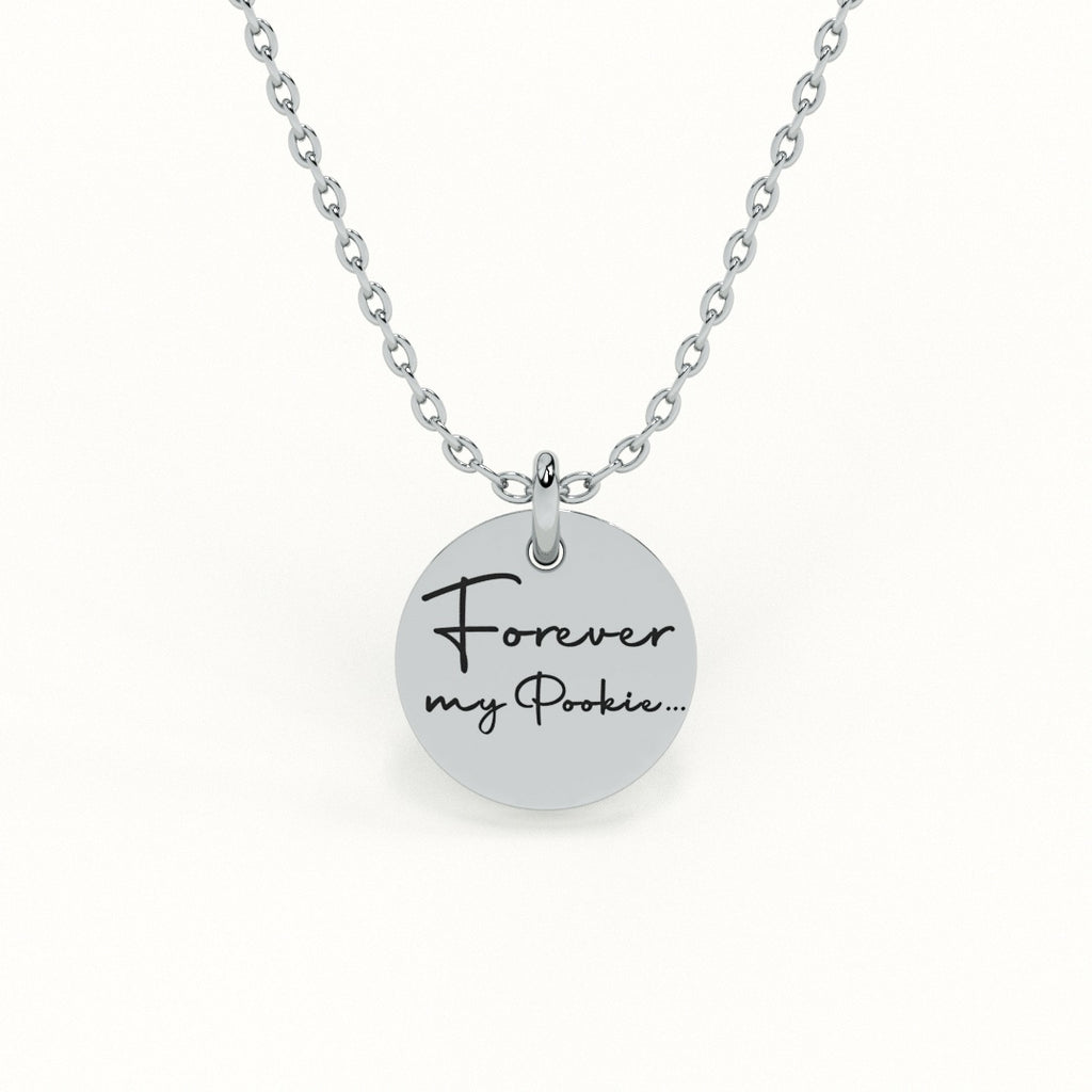 Personalised Disc message pendant