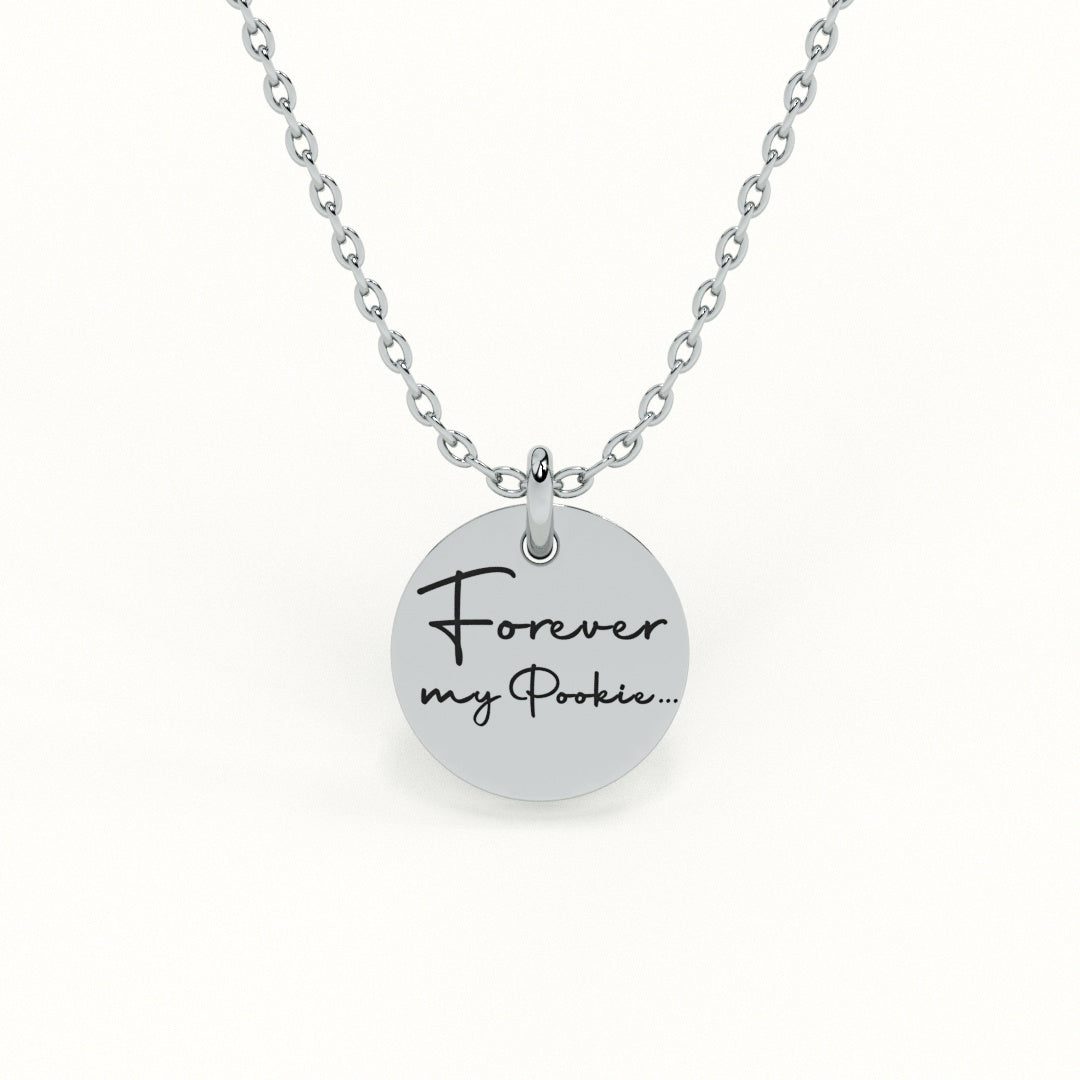 Personalised Disc message pendant