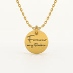 Personalised Disc message pendant