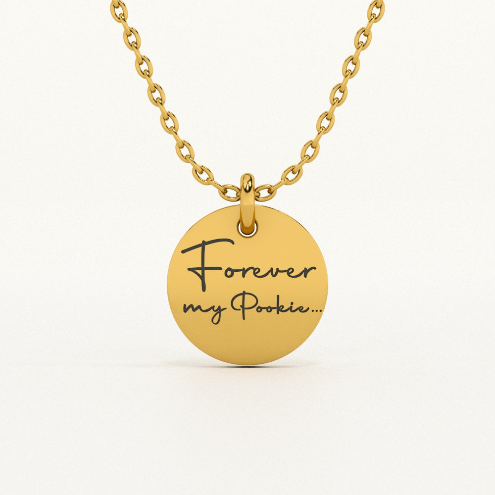 Personalised Disc message pendant