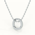 Stone Ring Pendant Necklace