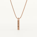 Personalised Vertical Bar Necklace