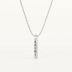 Personalised Vertical Bar Necklace