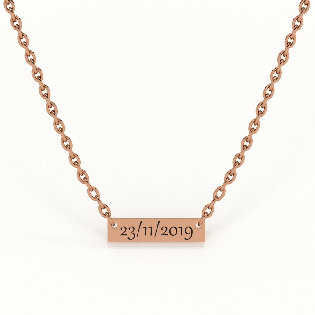 Personalised Date Necklace