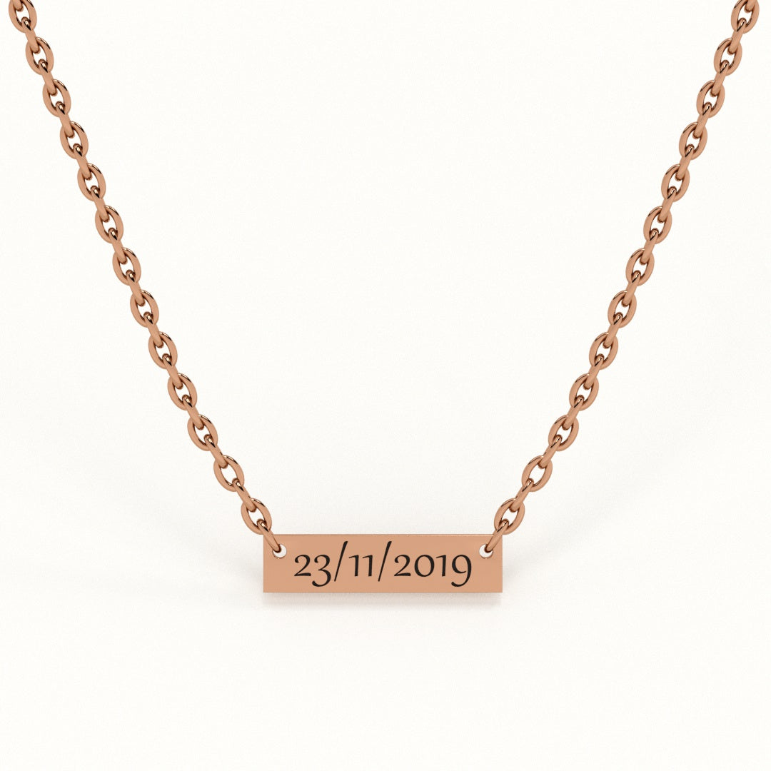 Personalised Date Necklace