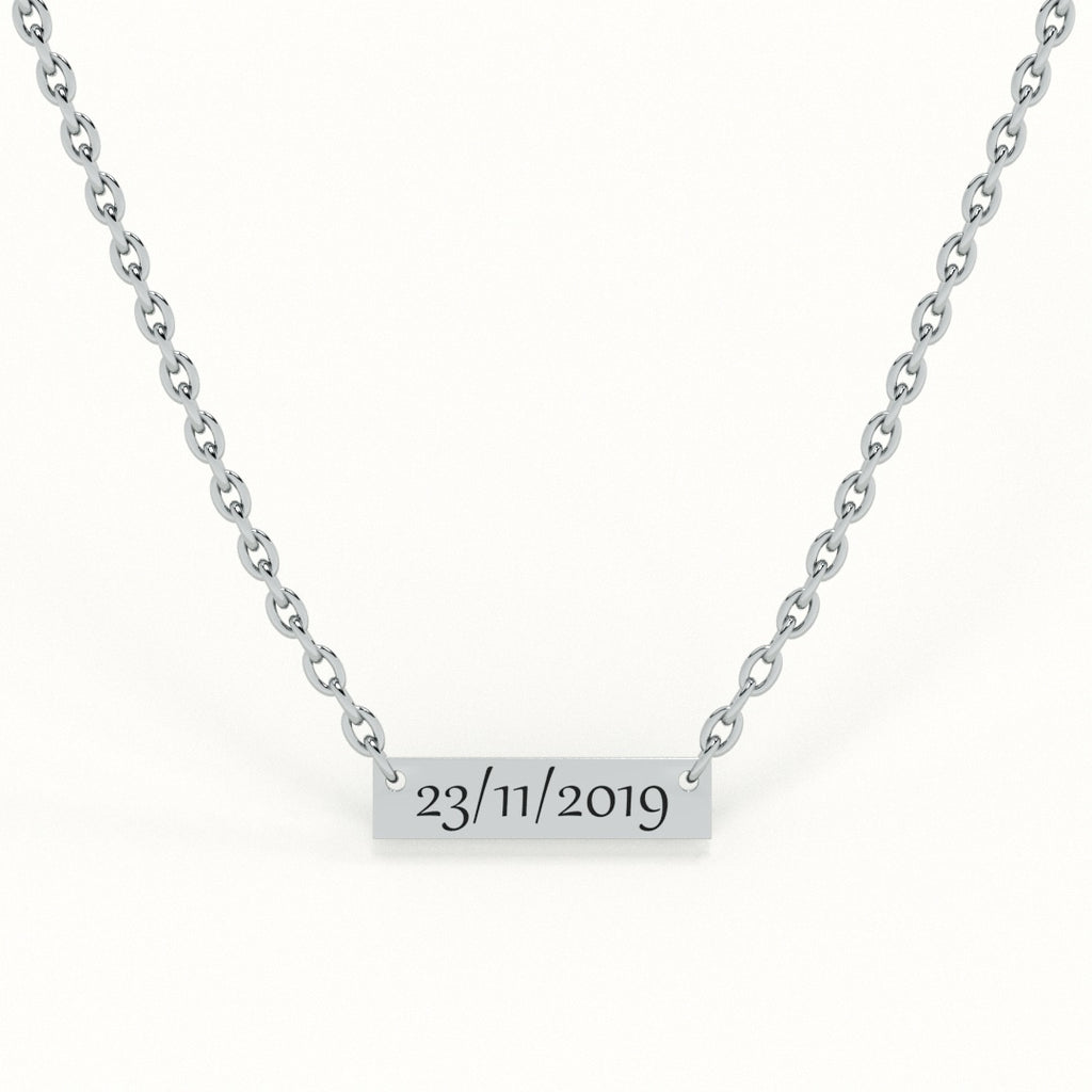 Personalised Date Necklace