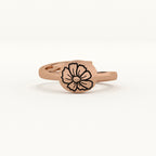 Oval Birthflower Ring