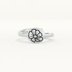 Oval Birthflower Ring